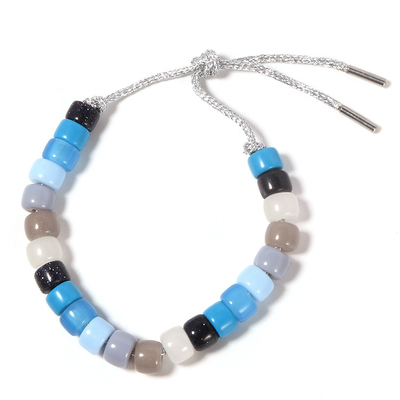 가을 스타일 Forte Beads Bracelet Handcraft Clasp Closure Silver Cord