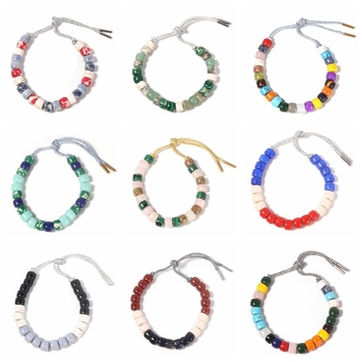 KC 보석 Forte Beads Bracelet, USA Red White 및 Blue Beaded Bracelets